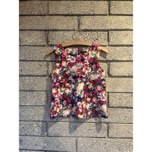 Colorful Floral Sleeveless Top By Imoga For Girls Size 12